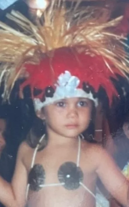Vaitiare en su infancia